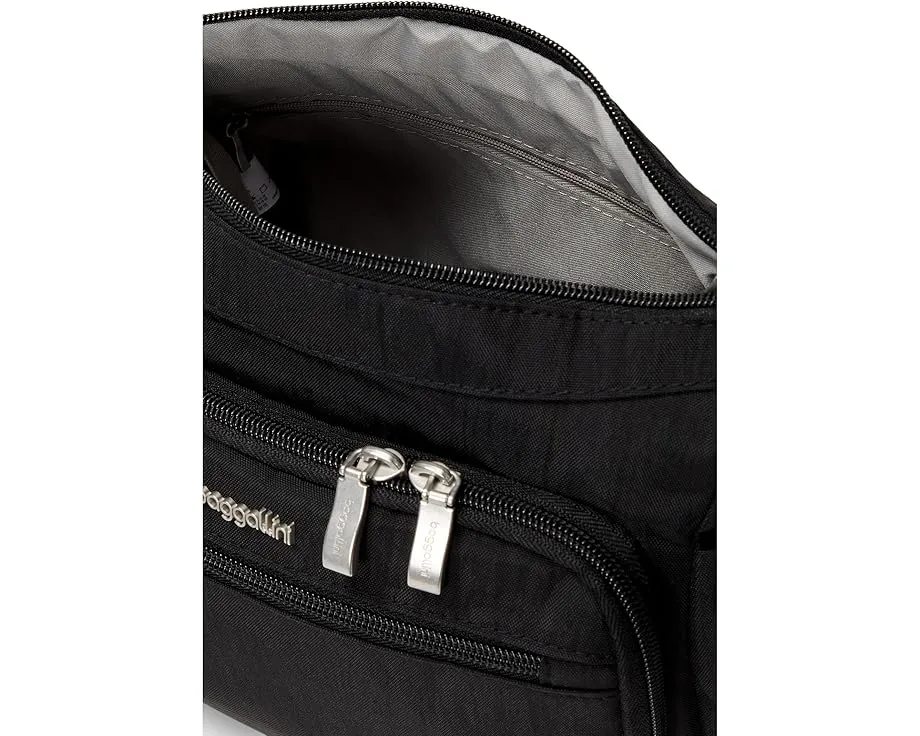 Baggallini Crosstown кроссбоди хобо с RFID защитой и карманом для бутылки