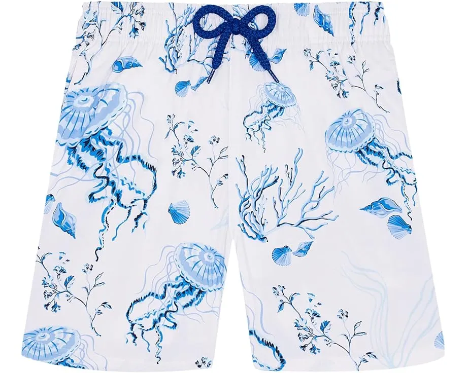 Детские плавки Vilebrequin Kids с принтом медуз и ракушек