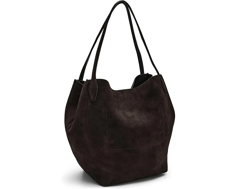 Сумка Madewell Shopper из мягкой зернистой замши с магнитной застежкой