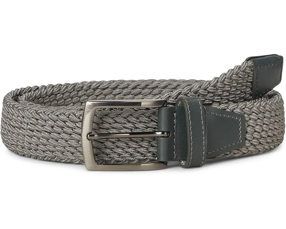 Ремень Woven Stretch-Knit плетеный эластичный с металлической пряжкой Johnston & Murphy