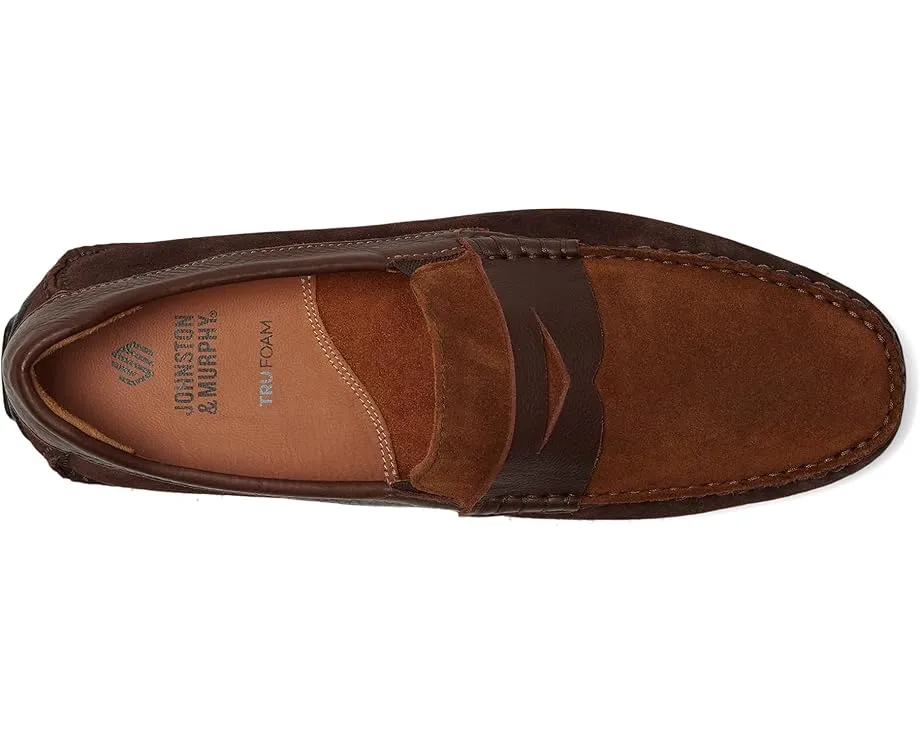 Johnston & Murphy Cort 2.0 Penny мокасины с ручной строчкой и стелькой TRUFOAM