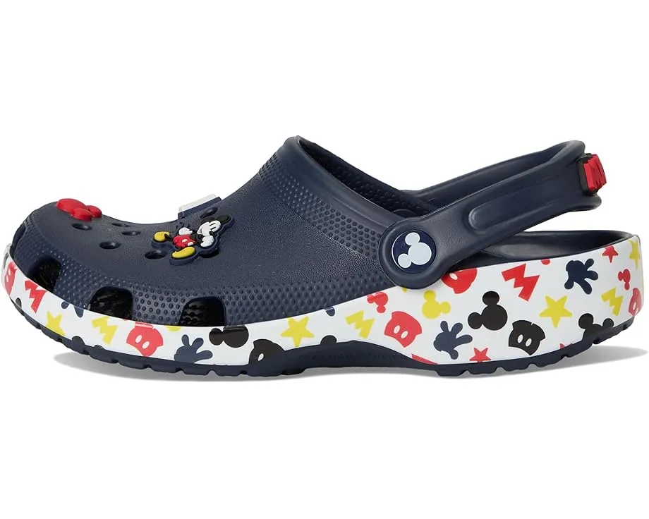 Кроксы Crocs Kids с принтом Микки Мауса и стразами Jibbitz
