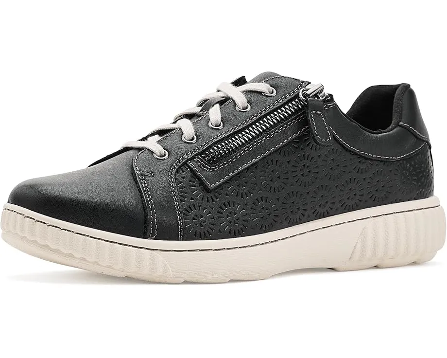 Ботинки Caroline Rio от Clarks с лазерной перфорацией и боковой молнией