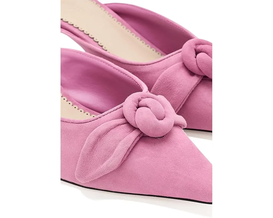 Мюли Layla Suede Kitten Heels от Cinq à Sept на низком каблуке