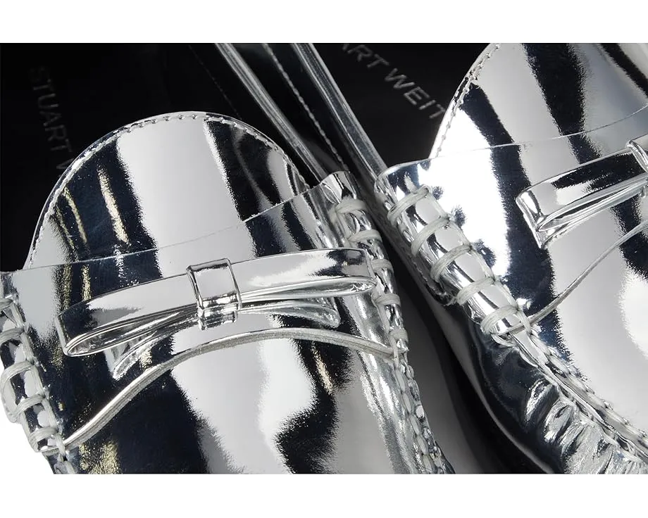 Лоферы Lottie Bow с декоративным бантом на устойчивом каблуке