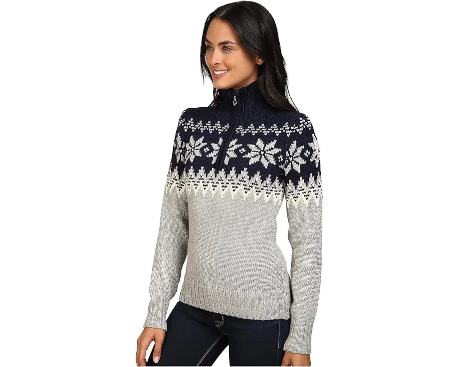 Свитер Dale of Norway Myking из воздушной мериносовой шерсти с полузастежкой