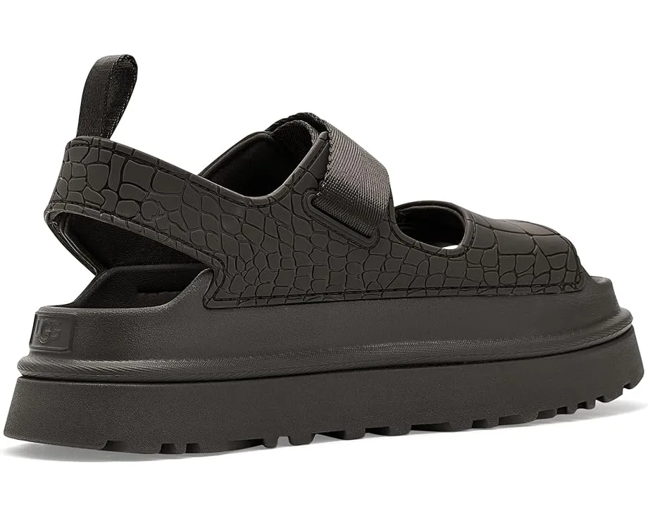 Сандалии UGG Goldenglow Embossed с тиснением под крокодила и регулируемыми застежками