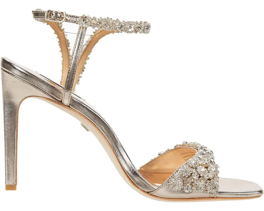 Вечерние сандалии Badgley Mischka Galia на шпильке с кристаллами и регулируемой лямкой
