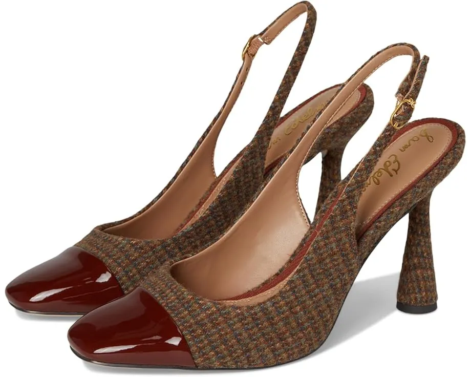 Босоножки на каблуке Sam Edelman Essa с квадратным носком и расклешенным каблуком