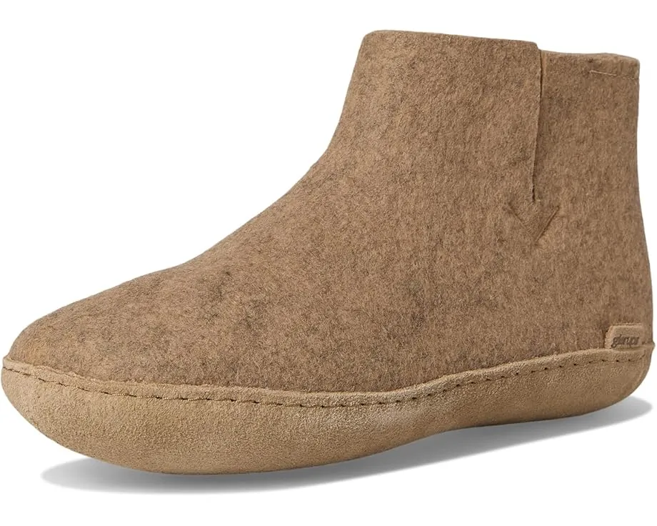 Домашние сапожки Glerups из шерсти с кожаной подошвой