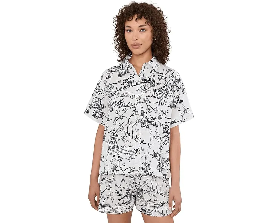 Toile Cotton Sateen Short Pajama Set