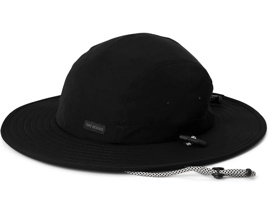 Шляпа от солнца Topo Designs с широкими полями и регулируемым подбородочным ремнем