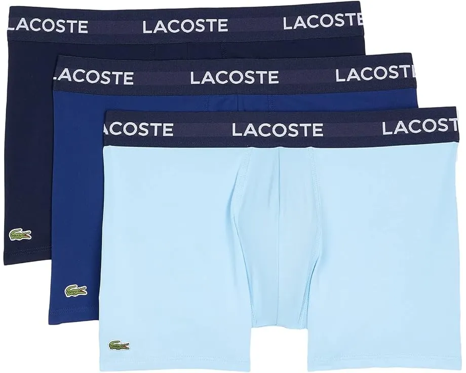 Набор из 3 трусов Lacoste с эластичным поясом и аппликацией крокодила