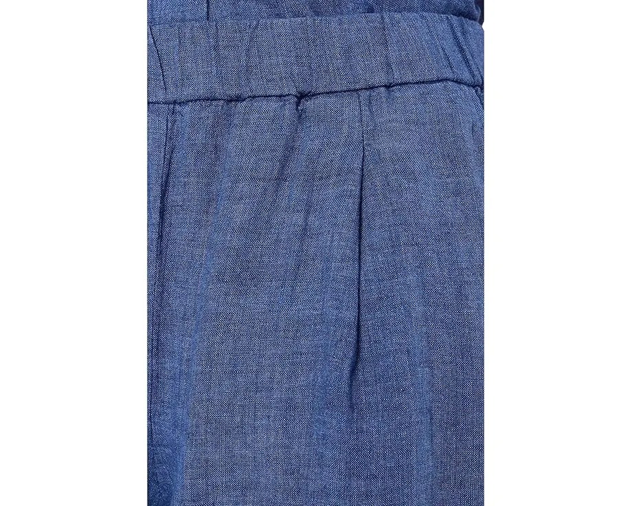 Eileen Fisher Petite брюки с зауженным низом и складками из выстиранного органического льна