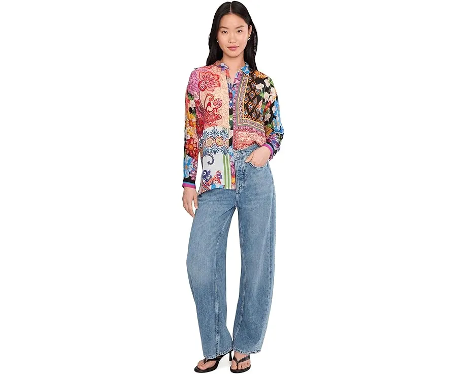 Блузка The Audrey из 100% шелка от Johnny Was