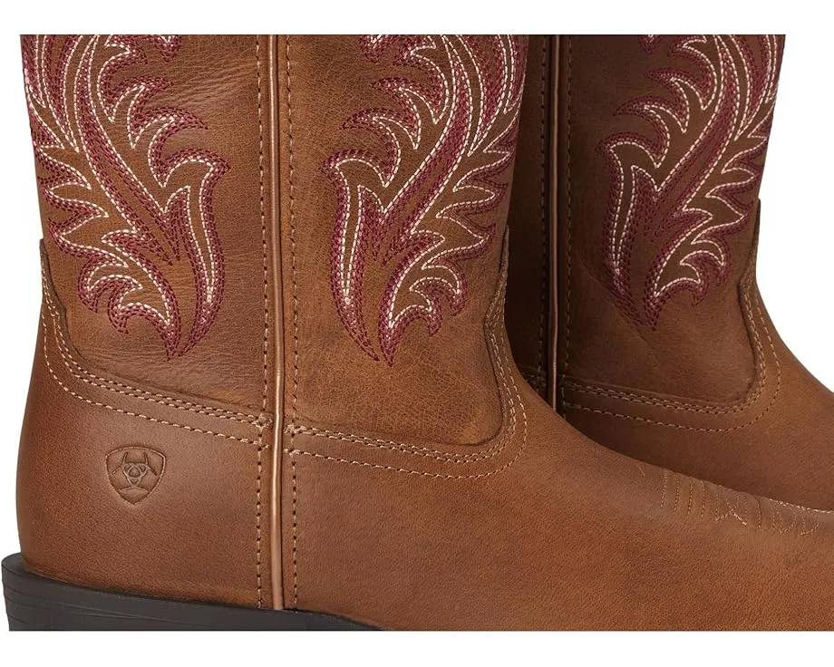 Сапоги Round Up Narrow Cutter Toe с контрастной строчкой и квадратным носком Ariat