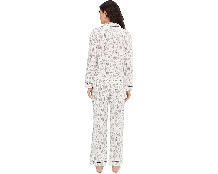 Комплект пижамы Bedhead PJs Classic с длинными рукавами из хлопкового трикотажа