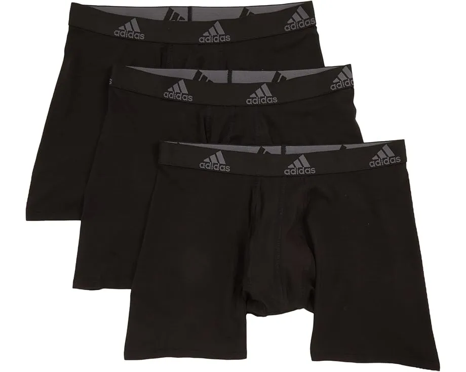 Набор из 3 боксеров adidas из хлопка с эластаном