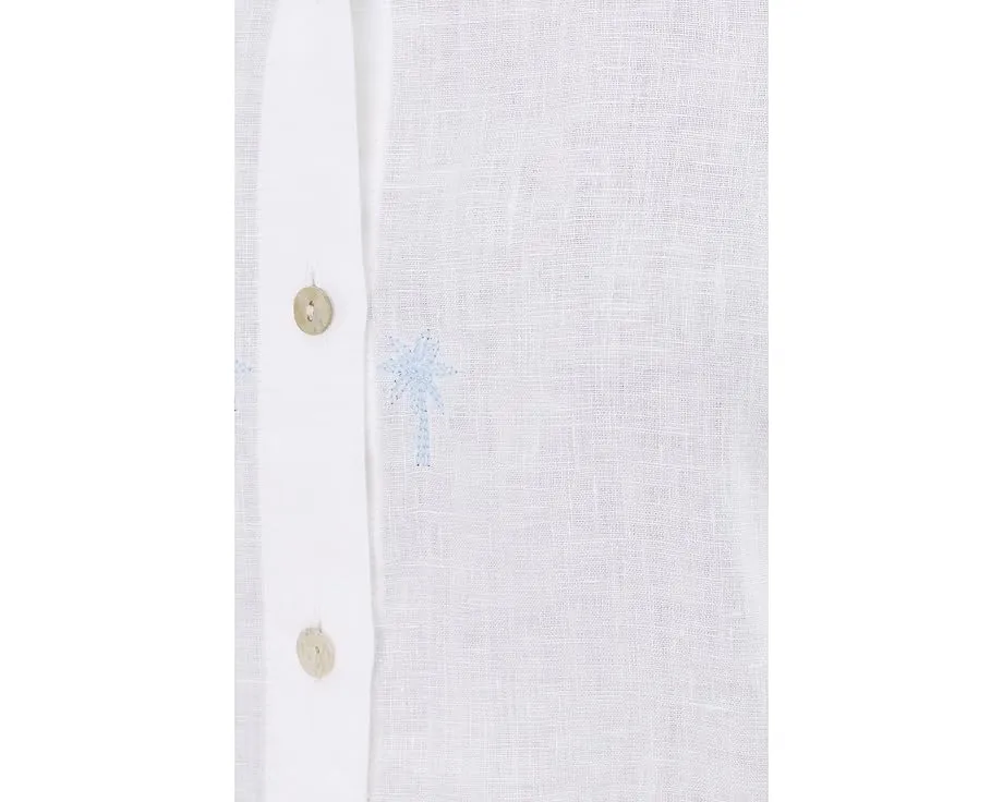 Рубашка Tommy Bahama с длинными рукавами и вышитой пальмой из льна