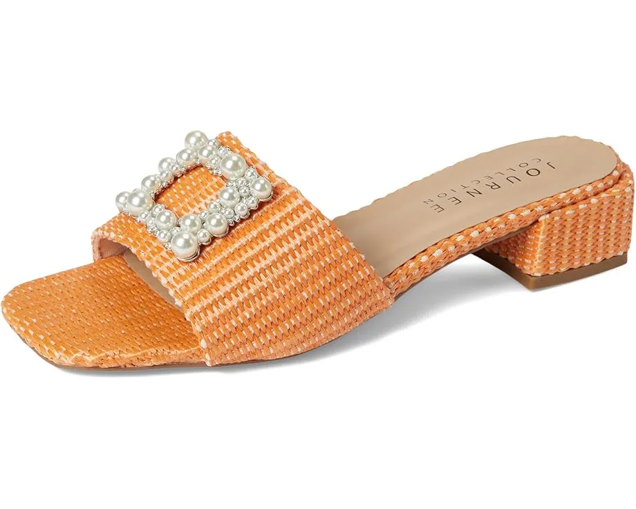 Сандалии Journee Collection Justina на платформе с квадратным носком