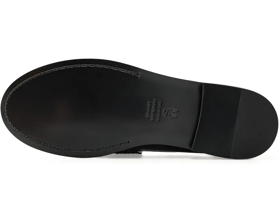 Stuart Weitzman лоферы Lottie из премиальной кожи с круглым носком