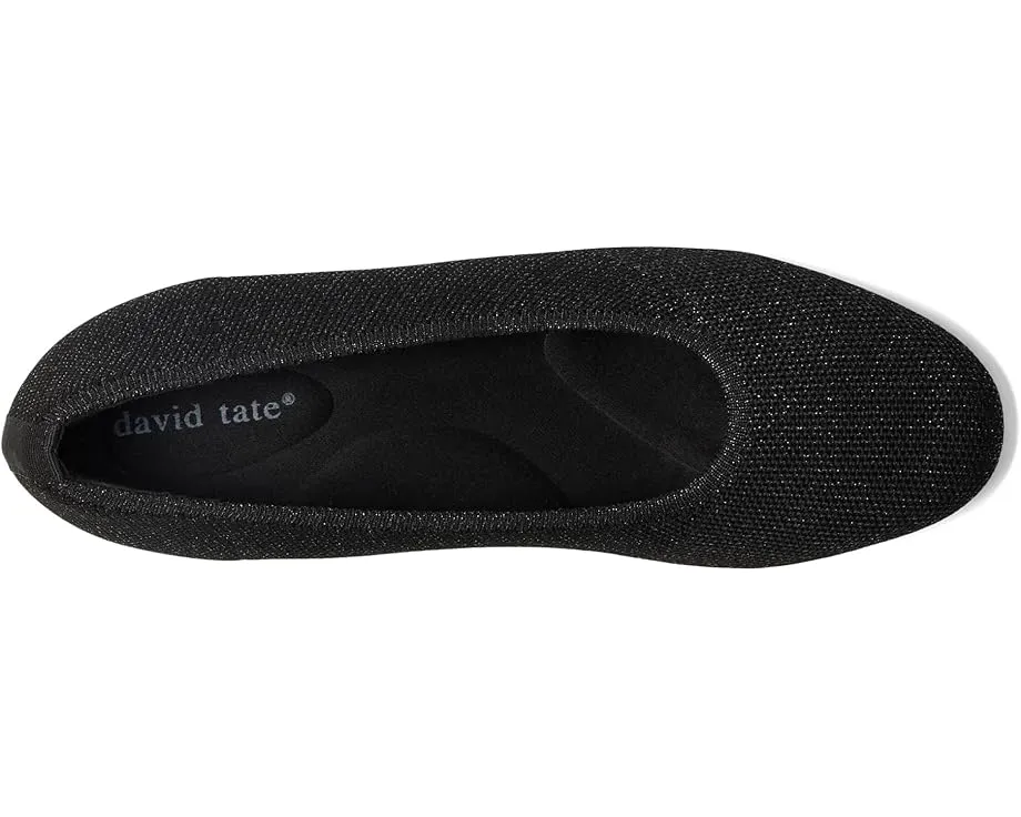 Балетки David Tate Runway с блочным каблуком и стрейч верхом