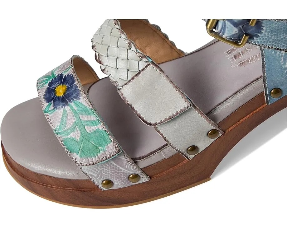 Сандалии L'Artiste by Spring Step Retropel с ручной росписью и регулируемой застежкой