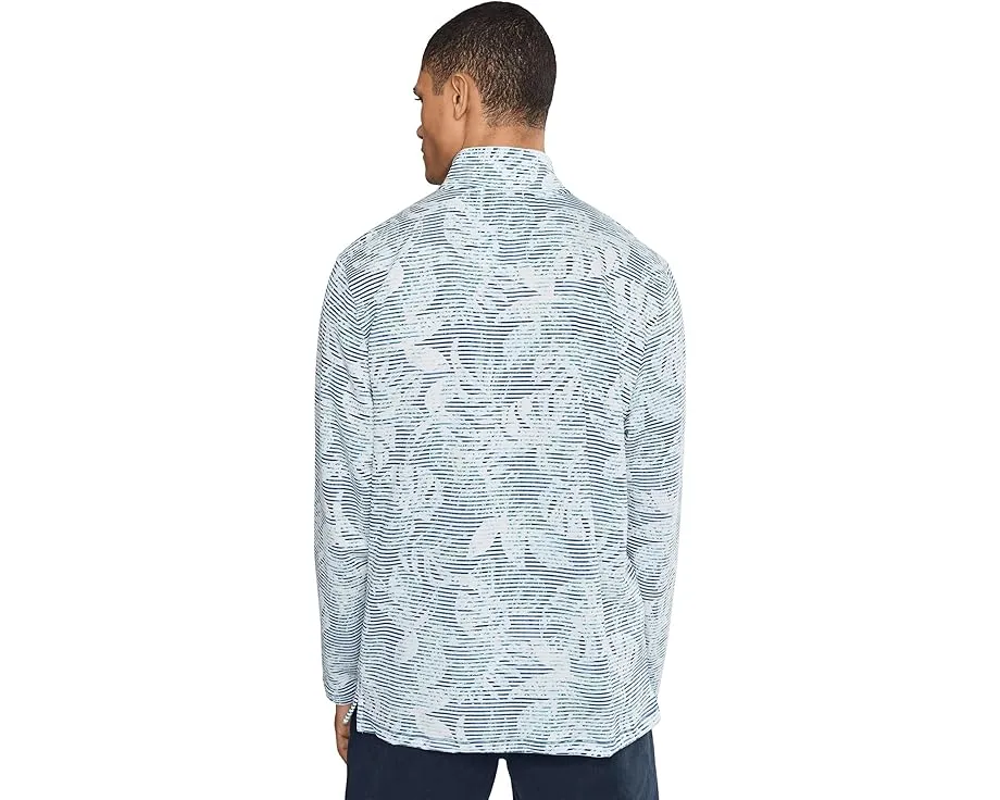 Толстовка Tommy Bahama Costa Wave Azores Half Zip с текстурированной тканью и цветочным принтом