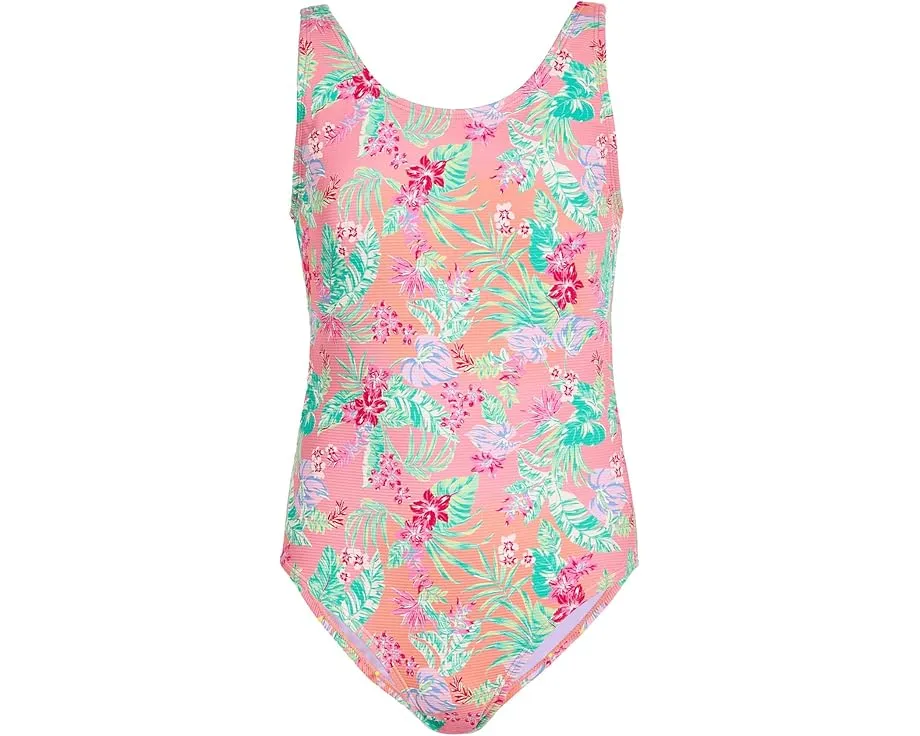 Детский цельнокройный купальник Roxy Kids Coastal Breeze с цветочным принтом