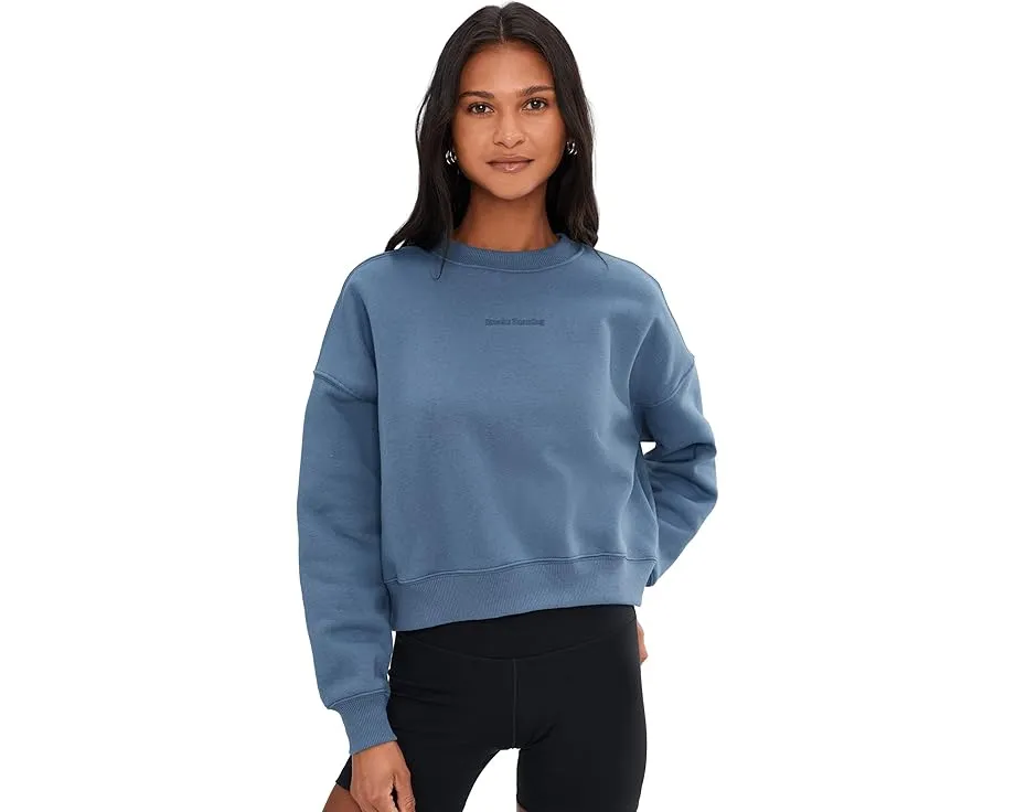 Кропированный худи Brooks Movement оверсайз из хлопка