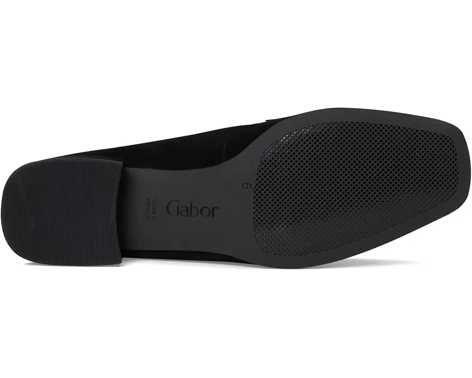 Gabor 75.261.17 замшевые лодочки с квадратным носком и пряжкой