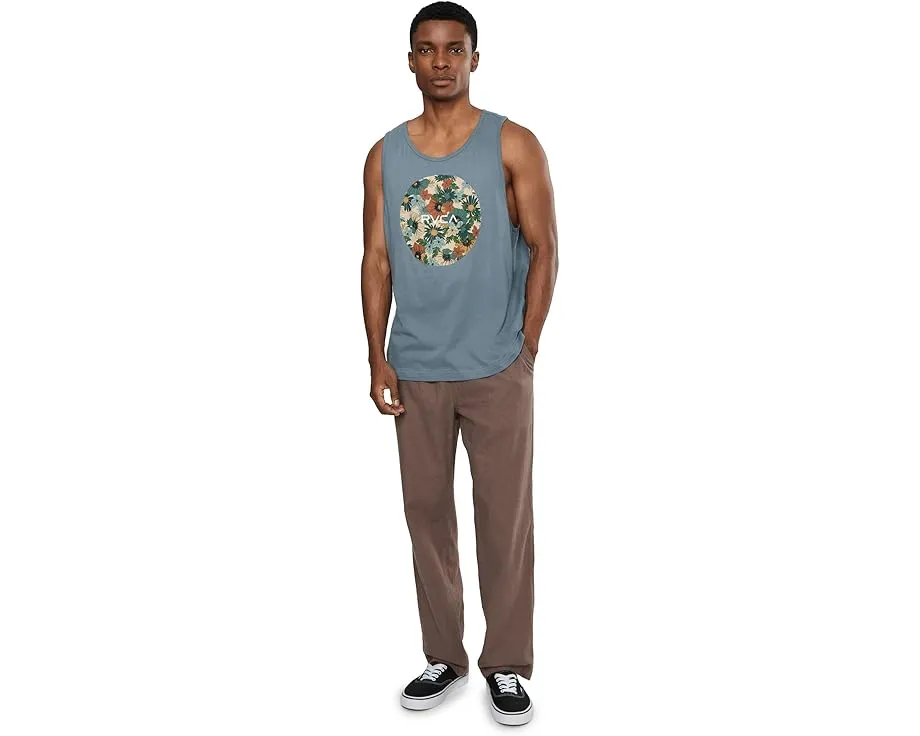 Майка RVCA Motors Tank с принтом и вырезом лодочкой