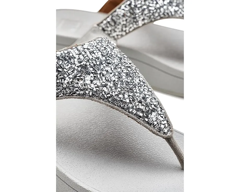 Вьетнамки Lulu Shimmerfoil FitFlop с переливающейся фольгой