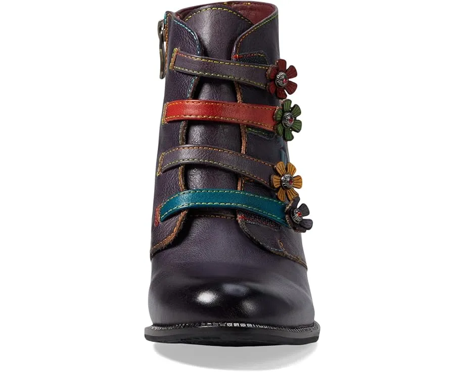 Ботильоны L'Artiste by Spring Step Maleeka с цветочным декором и липучкой