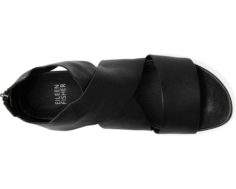 Сандалии Eileen Fisher Sport с открытым носком и застежкой-молнией