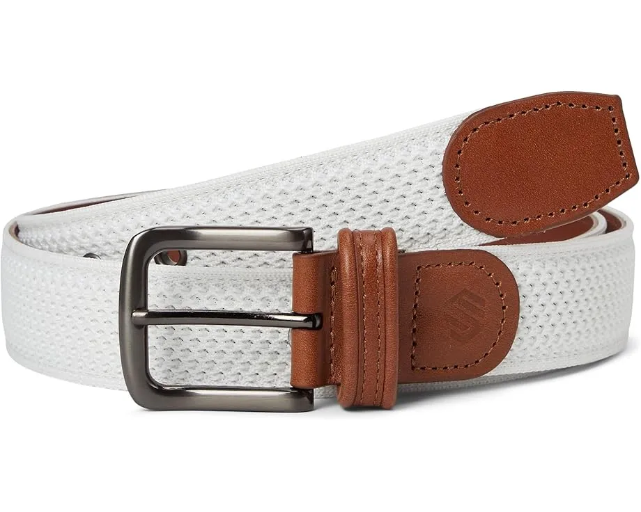 Ремень Johnston & Murphy Amherst с вязаным полотном и кожаной отделкой