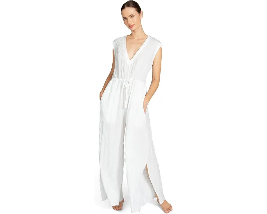 Комбинезон Robin Piccone Fiona свободного кроя с разрезом по боку и завязкой на талии