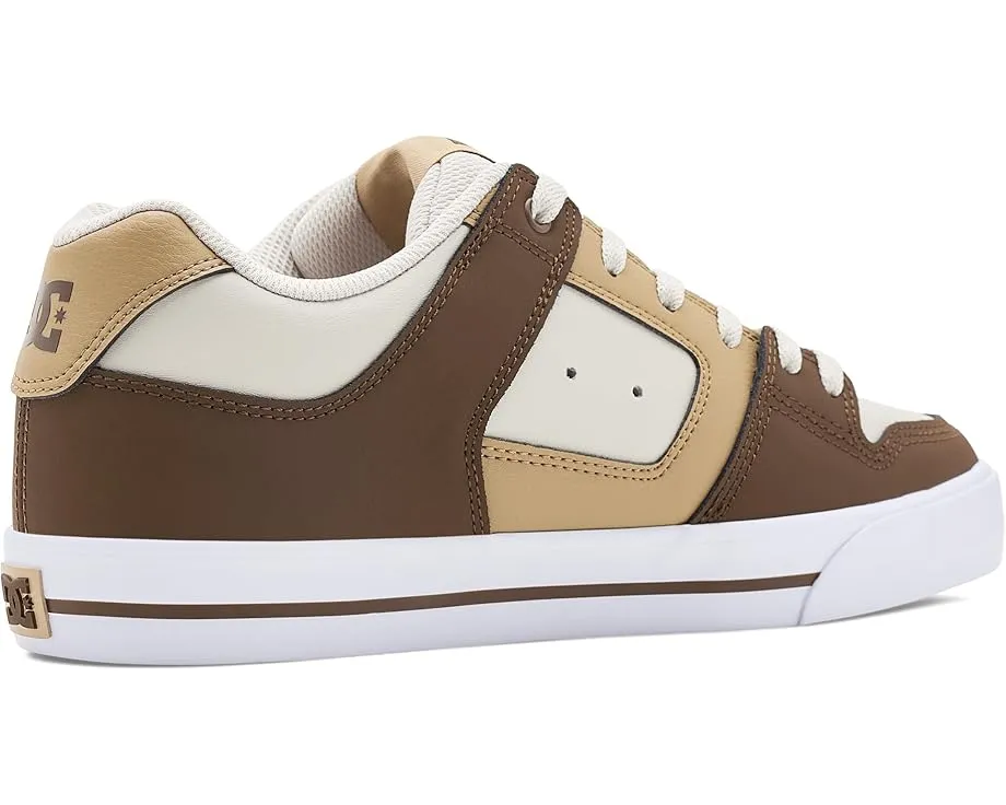 Кроссовки DC Pure из кожи с круглым носком и резиновой подошвой