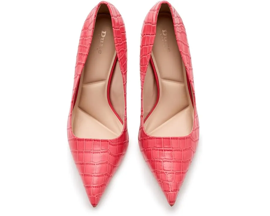 Туфли-лодочки Assured с острым носком и шпилькой из тисненой кожи Dune London