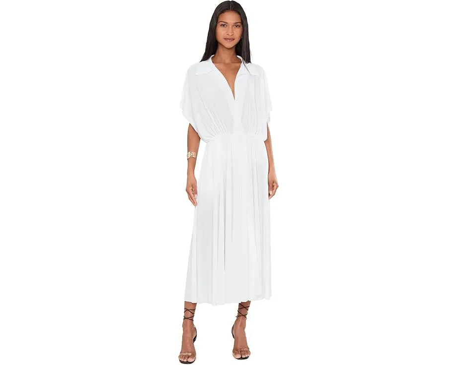 Платье Norma Kamali Oversized Sleeveless Boyfriend NK Shirt Flared с поясом