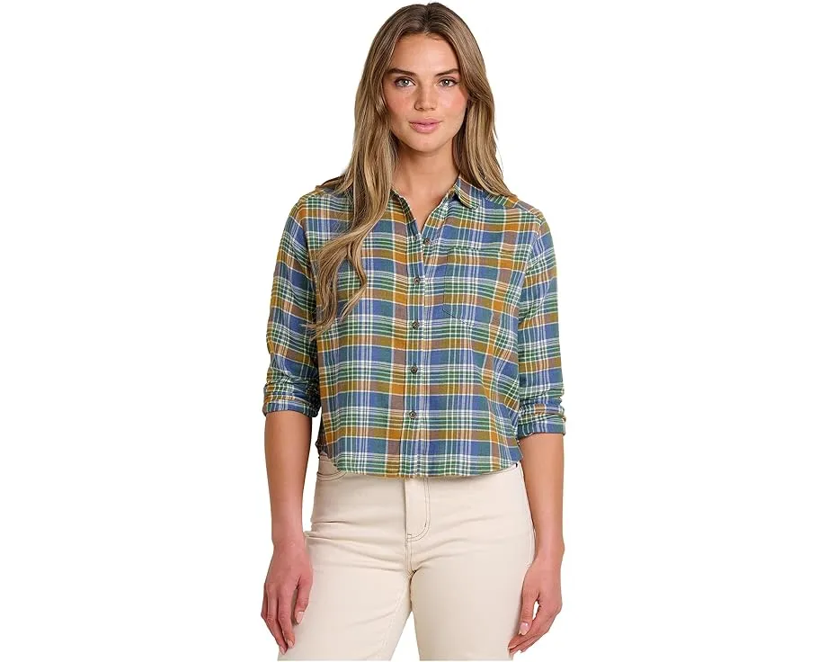 Фланелевая рубашка Toad&Co свободного кроя с длинным рукавом