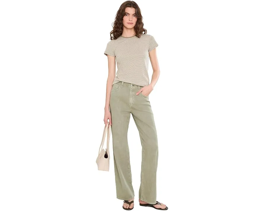 Широкие брюки Madewell PV Wide в оливковом цвете