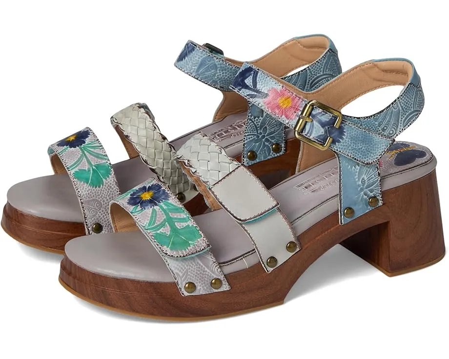 Сандалии L'Artiste by Spring Step Retropel с ручной росписью и регулируемой застежкой