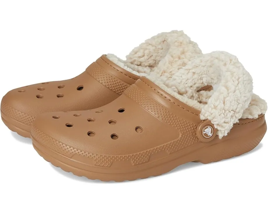 Кроксы Crocs Classic Fleece Lined Clogs с меховой подкладкой и регулируемым ремешком
