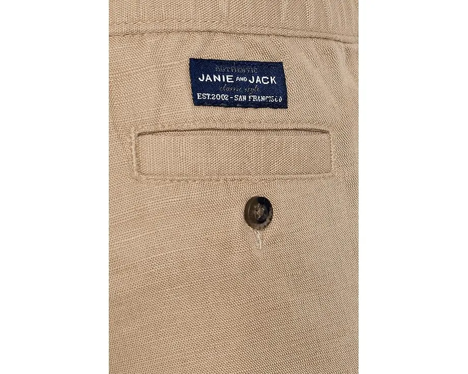 Брюки из льна и хлопка Janie and Jack для малышей с отворотами