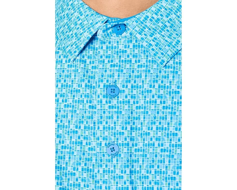 Поло Callaway с принтом в клетку и вышивкой Tile Gingham