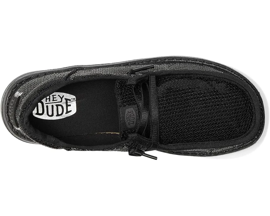 Детские слипоны Hey Dude Kids Wendy Funk Mono Sequin с пайетками и эластичными шнурками