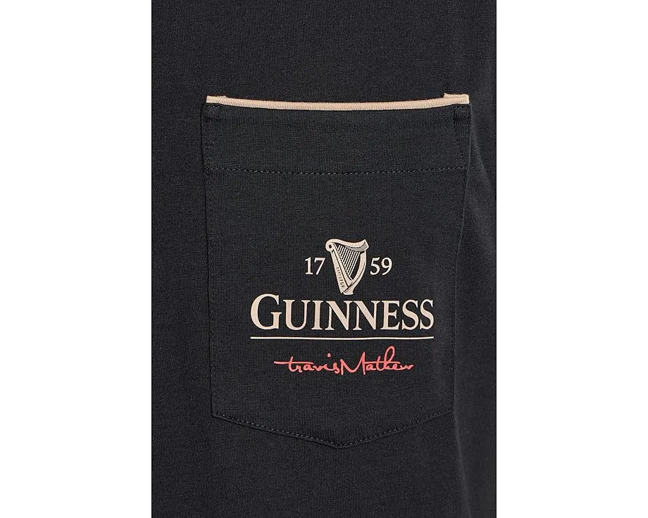 Поло Pint Path TravisMathew с принтом Guinness и контрастными деталями