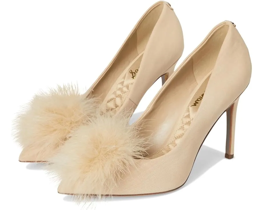 Туфли Sam Edelman Hazel Plush на шпильке с помпоном из искусственного меха