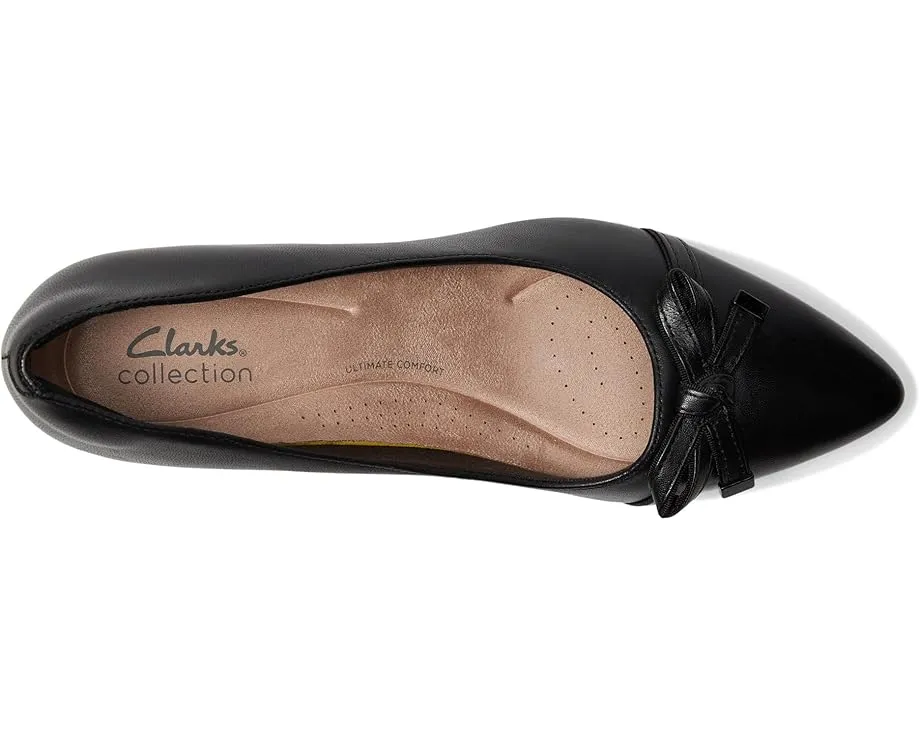Туфли Clarks Kepley Holly с бантиком и котячьим каблуком